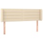 Cabecero con LED de tela crema 147x16x78/88 cm de vidaXL, Cabeceros y pies de cama - Ref: Foro24-3123379, Precio: 78,43 €, De...
