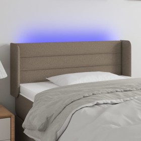 Cabecero con LED de tela gris taupe 83x16x78/88 cm de vidaXL, Cabeceros y pies de cama - Ref: Foro24-3123354, Precio: 48,70 €...