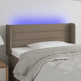 Cabecero con LED de tela gris taupe 83x16x78/88 cm de vidaXL, Cabeceros y pies de cama - Ref: Foro24-3123354, Precio: 50,93 €...