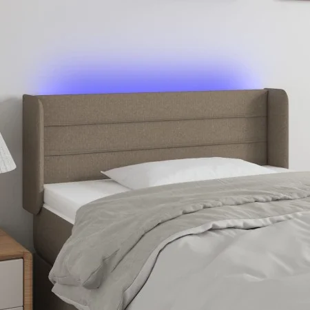 Kopfteil mit LED aus taupegrauem Stoff 83x16x78/88 cm von vidaXL, Kopf- und Fußteile - Ref: Foro24-3123354, Preis: 50,93 €, R...