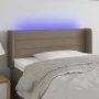 Headboard with LED in taupe gray fabric 83x16x78/88 cm by vidaXL, Headboards and footboards - Ref: Foro24-3123354, Price: 50,...