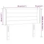 Kopfteil mit LED aus taupegrauem Stoff 83x16x78/88 cm von vidaXL, Kopf- und Fußteile - Ref: Foro24-3123354, Preis: 50,93 €, R...