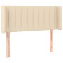 Cabecero con LED de tela crema 103x16x78/88 cm de vidaXL, Cabeceros y pies de cama - Ref: Foro24-3123469, Precio: 51,96 €, De...