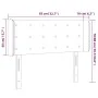Headboard with LED gray synthetic leather 83x16x78/88 cm by vidaXL, Headboards and footboards - Ref: Foro24-3123312, Price: 6...
