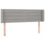 Light gray fabric headboard with LED 147x16x78/88 cm by vidaXL, Headboards and footboards - Ref: Foro24-3123374, Price: 76,81...