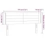 Light gray fabric headboard with LED 147x16x78/88 cm by vidaXL, Headboards and footboards - Ref: Foro24-3123374, Price: 76,81...