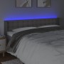 Cabecero con LED cuero sintético gris 183x16x78/88 cm de vidaXL, Cabeceros y pies de cama - Ref: Foro24-3123342, Precio: 91,1...