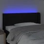 Kopfteil aus schwarzem Stoff mit LED 83x16x78/88 cm von vidaXL, Kopf- und Fußteile - Ref: Foro24-3123352, Preis: 54,58 €, Rab...