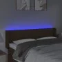 Kopfteil mit LED aus dunkelbraunem Stoff 147x16x78/88 cm von vidaXL, Kopf- und Fußteile - Ref: Foro24-3123377, Preis: 75,59 €...