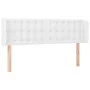 Kopfteil mit LED, weißem Kunstleder, 147 x 16 x 78/88 cm von vidaXL, Kopf- und Fußteile - Ref: Foro24-3123327, Preis: 81,75 €...