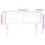 Kopfteil mit LED, weißem Kunstleder, 147 x 16 x 78/88 cm von vidaXL, Kopf- und Fußteile - Ref: Foro24-3123327, Preis: 81,75 €...