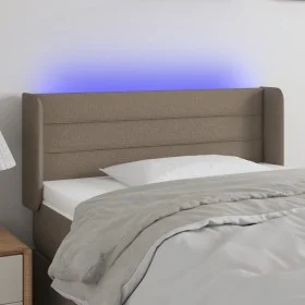 Kopfteil mit LED aus taupegrauem Stoff 93x16x78/88 cm von vidaXL, Kopf- und Fußteile - Ref: Foro24-3123362, Preis: 55,77 €, R...