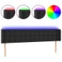 Kopfteil mit LED, schwarzem Kunstleder, 163 x 16 x 78/88 cm von vidaXL, Kopf- und Fußteile - Ref: Foro24-3123332, Preis: 71,4...
