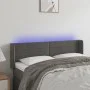 Dark gray velvet headboard with LED 147x16x78/88 cm by vidaXL, Headboards and footboards - Ref: Foro24-3123425, Price: 68,59 ...