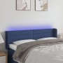 Cabecero con LED de tela azul 147x16x78/88 cm de vidaXL, Cabeceros y pies de cama - Ref: Foro24-3123380, Precio: 75,71 €, Des...