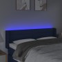 Cabecero con LED de tela azul 147x16x78/88 cm de vidaXL, Cabeceros y pies de cama - Ref: Foro24-3123380, Precio: 75,71 €, Des...