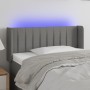 Cabecero con LED de tela gris oscuro 103x16x78/88 cm de vidaXL, Cabeceros y pies de cama - Ref: Foro24-3123465, Precio: 63,42...
