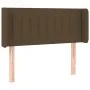 Dark brown fabric headboard with LED 103x16x78/88 cm by vidaXL, Headboards and footboards - Ref: Foro24-3123467, Price: 50,92...