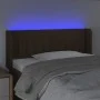 Kopfteil aus dunkelbraunem Stoff mit LED 103x16x78/88 cm von vidaXL, Kopf- und Fußteile - Ref: Foro24-3123467, Preis: 50,92 €...