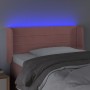 Cabecero con LED de terciopelo rosa 83x16x78/88 cm de vidaXL, Cabeceros y pies de cama - Ref: Foro24-3123411, Precio: 44,93 €...