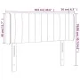 Kopfteil aus dunkelbraunem Stoff mit LED 103x16x78/88 cm von vidaXL, Kopf- und Fußteile - Ref: Foro24-3123467, Preis: 50,92 €...