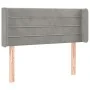 Light gray velvet headboard with LED 83x16x78/88 cm by vidaXL, Headboards and footboards - Ref: Foro24-3123406, Price: 52,10 ...
