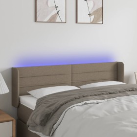 Cabecero con LED de tela gris taupe 147x16x78/88 cm de vidaXL, Cabeceros y pies de cama - Ref: Foro24-3123378, Precio: 79,59 ...