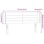 Cabecero con LED de terciopelo negro 147x16x78/88 cm de vidaXL, Cabeceros y pies de cama - Ref: Foro24-3123426, Precio: 60,81...