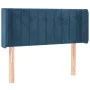 Cabecero con LED de terciopelo azul oscuro 83x16x78/88 cm de vidaXL, Cabeceros y pies de cama - Ref: Foro24-3123508, Precio: ...