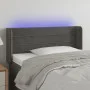 Dark gray velvet headboard with LED 93x16x78/88 cm by vidaXL, Headboards and footboards - Ref: Foro24-3123413, Price: 58,96 €...