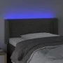 Dark gray velvet headboard with LED 93x16x78/88 cm by vidaXL, Headboards and footboards - Ref: Foro24-3123413, Price: 58,96 €...