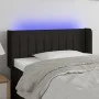 Black fabric headboard with LED 103x16x78/88 cm by vidaXL, Headboards and footboards - Ref: Foro24-3123466, Price: 45,45 €, D...