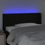 Black fabric headboard with LED 103x16x78/88 cm by vidaXL, Headboards and footboards - Ref: Foro24-3123466, Price: 45,45 €, D...