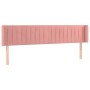 Cabecero con LED de terciopelo rosa 163x16x78/88 cm de vidaXL, Cabeceros y pies de cama - Ref: Foro24-3123533, Precio: 72,71 ...