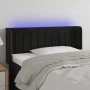Black velvet headboard with LED 83x16x78/88 cm by vidaXL, Headboards and footboards - Ref: Foro24-3123506, Price: 49,82 €, Di...