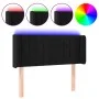 Black velvet headboard with LED 83x16x78/88 cm by vidaXL, Headboards and footboards - Ref: Foro24-3123506, Price: 49,82 €, Di...