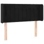 Black velvet headboard with LED 83x16x78/88 cm by vidaXL, Headboards and footboards - Ref: Foro24-3123506, Price: 49,82 €, Di...