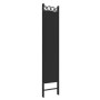 Biombo divisor de 5 paneles de tela negro 200x200 cm de vidaXL, Divisores de ambientes - Ref: Foro24-350157, Precio: 55,31 €,...
