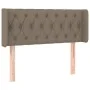 Headboard with LED in taupe gray fabric 93x16x78/88 cm by vidaXL, Headboards and footboards - Ref: Foro24-3123558, Price: 58,...