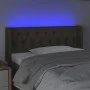 Headboard with LED in taupe gray fabric 93x16x78/88 cm by vidaXL, Headboards and footboards - Ref: Foro24-3123558, Price: 58,...