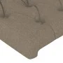 Headboard with LED in taupe gray fabric 93x16x78/88 cm by vidaXL, Headboards and footboards - Ref: Foro24-3123558, Price: 58,...