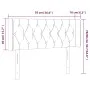 Headboard with LED in taupe gray fabric 93x16x78/88 cm by vidaXL, Headboards and footboards - Ref: Foro24-3123558, Price: 58,...