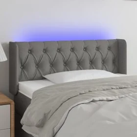 Dark gray fabric headboard with LED 103x16x78/88 cm by vidaXL, Headboards and footboards - Ref: Foro24-3123563, Price: 56,65 ...