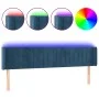 Dark blue velvet LED headboard 183x16x78/88 cm by vidaXL, Headboards and footboards - Ref: Foro24-3123538, Price: 85,93 €, Di...