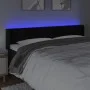 Black velvet headboard with LED 203x16x78/88 cm by vidaXL, Headboards and footboards - Ref: Foro24-3123542, Price: 75,43 €, D...