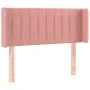 Kopfteil aus rosa Samt mit LED 103x16x78/88 cm von vidaXL, Kopf- und Fußteile - Ref: Foro24-3123521, Preis: 69,13 €, Rabatt: %