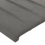 Cabecero con LED de terciopelo gris claro 103x16x78/88 cm de vidaXL, Cabeceros y pies de cama - Ref: Foro24-3123516, Precio: ...