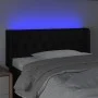 Black fabric headboard with LED 93x16x78/88 cm by vidaXL, Headboards and footboards - Ref: Foro24-3123556, Price: 56,35 €, Di...