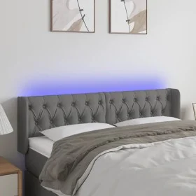 Dark gray fabric headboard with LED 163x16x78/88 cm by vidaXL, Headboards and footboards - Ref: Foro24-3123579, Price: 88,73 ...
