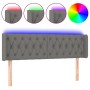 Cabecero con LED de tela gris oscuro 163x16x78/88 cm de vidaXL, Cabeceros y pies de cama - Ref: Foro24-3123579, Precio: 88,50...